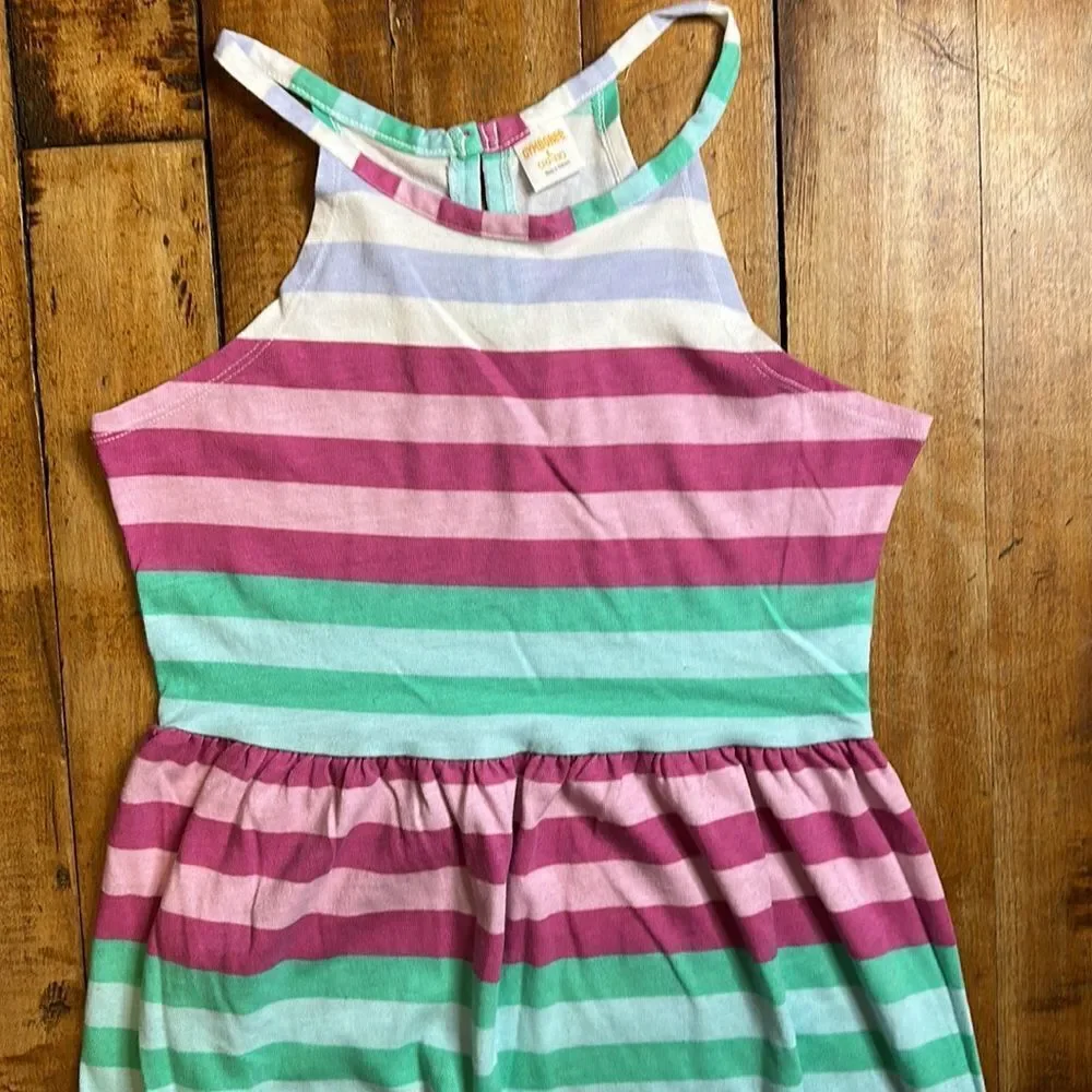 Gymboree Girls size 10 to 12 Large striped Maxi dress summer beach vacation